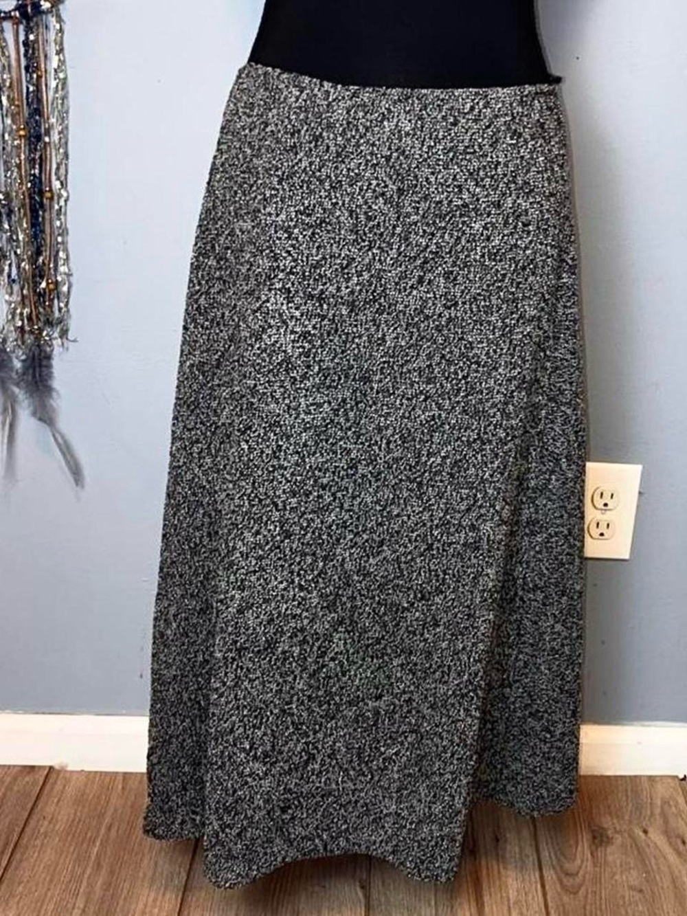 Chic Necessary Objects Charcoal A-Line Skirt